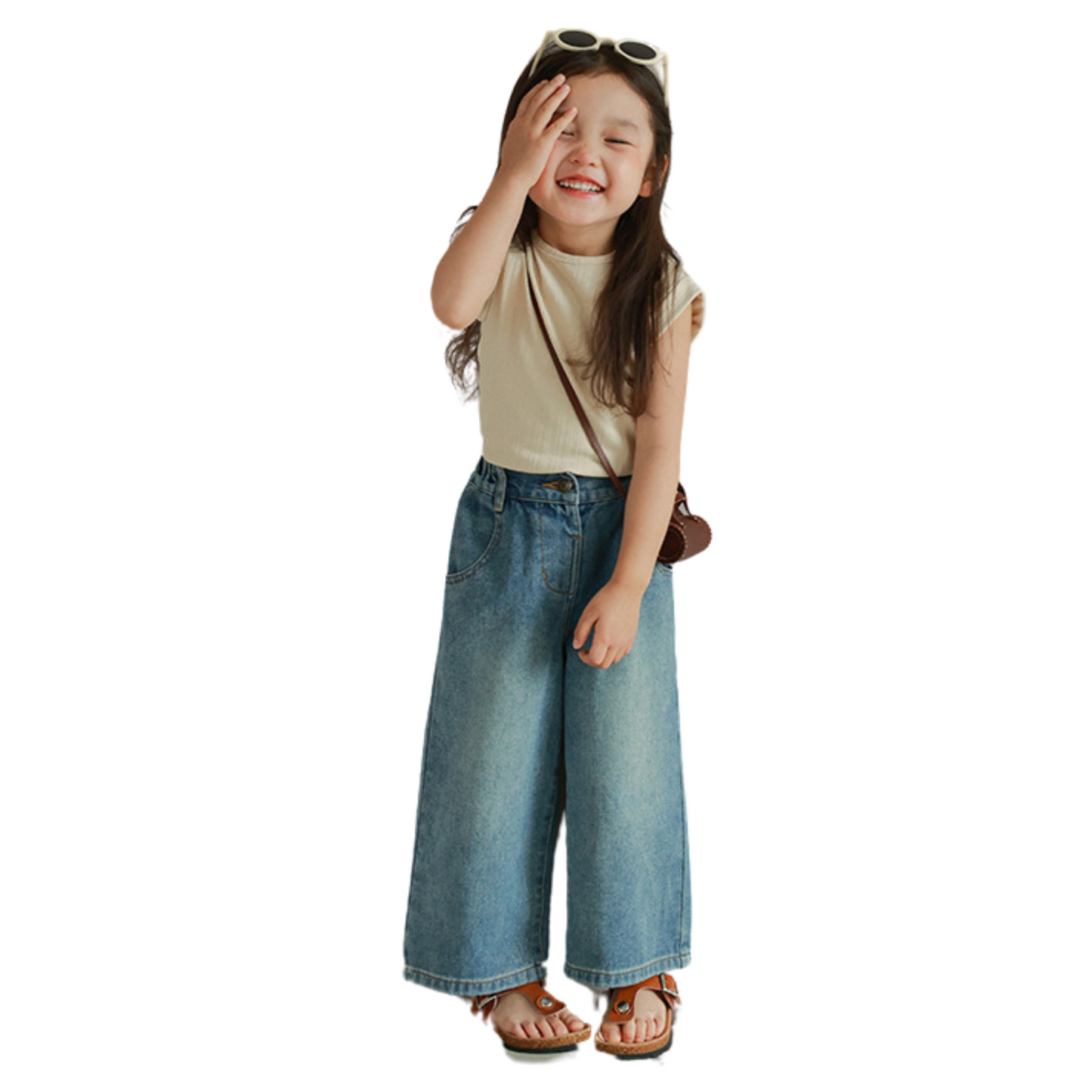 【メール便OK】ワイドデニムパンツ wrw24aw063