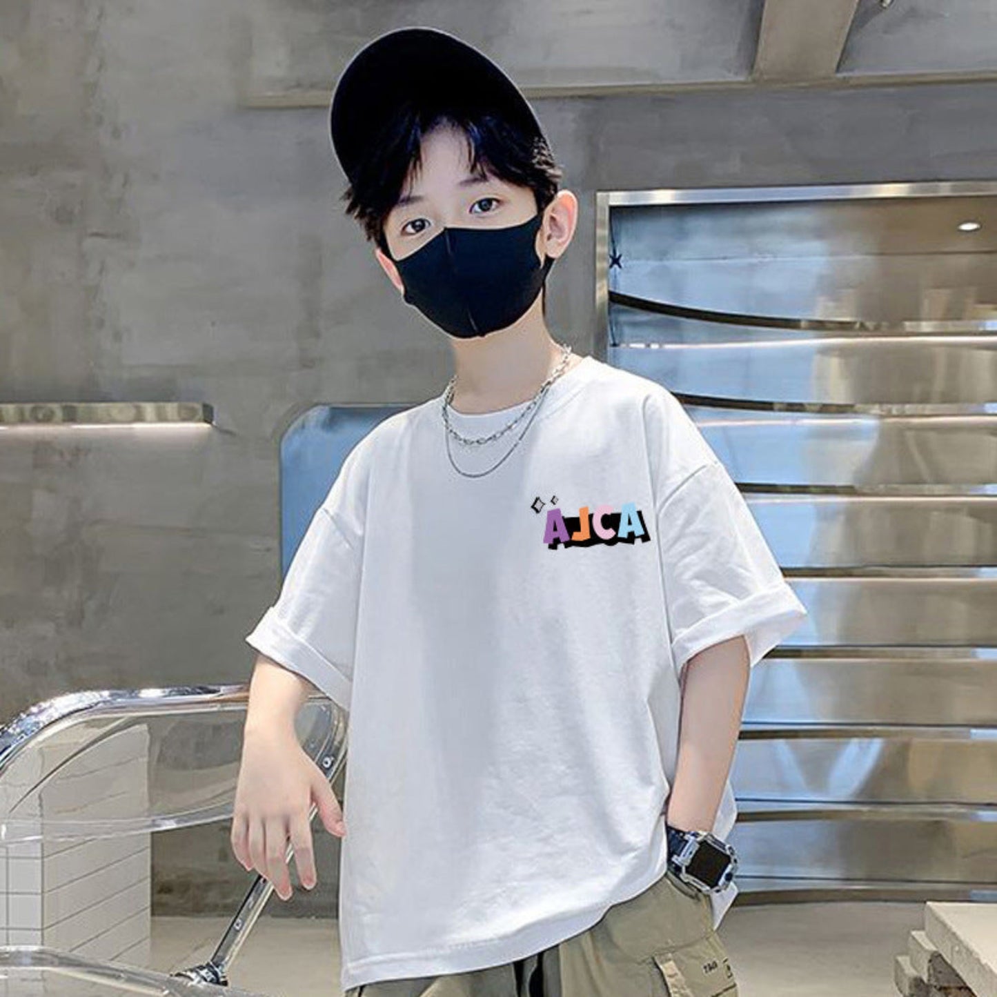 【メール便OK】バックプリントTシャツ wrw25ss037