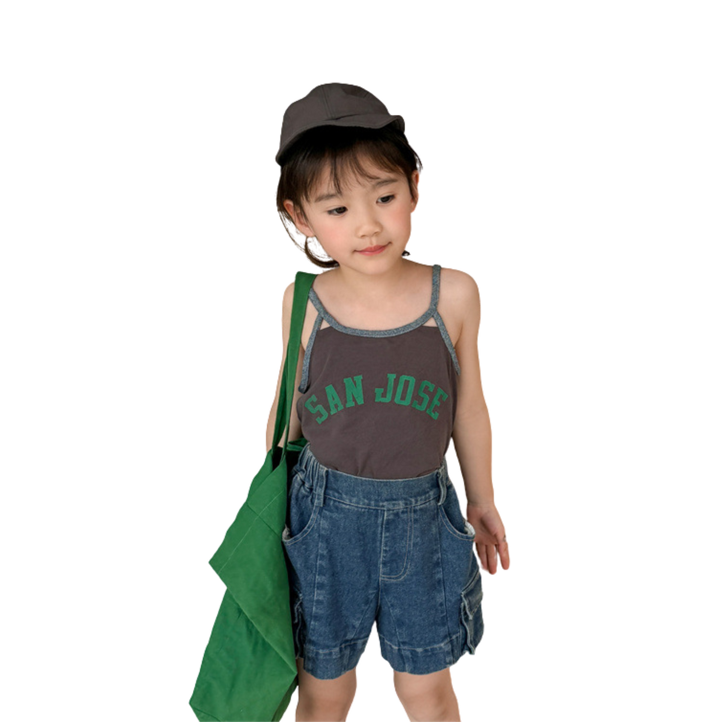 【メール便OK】SAN JOSE バイカラーキャミソール・Tシャツ wrw25ss448