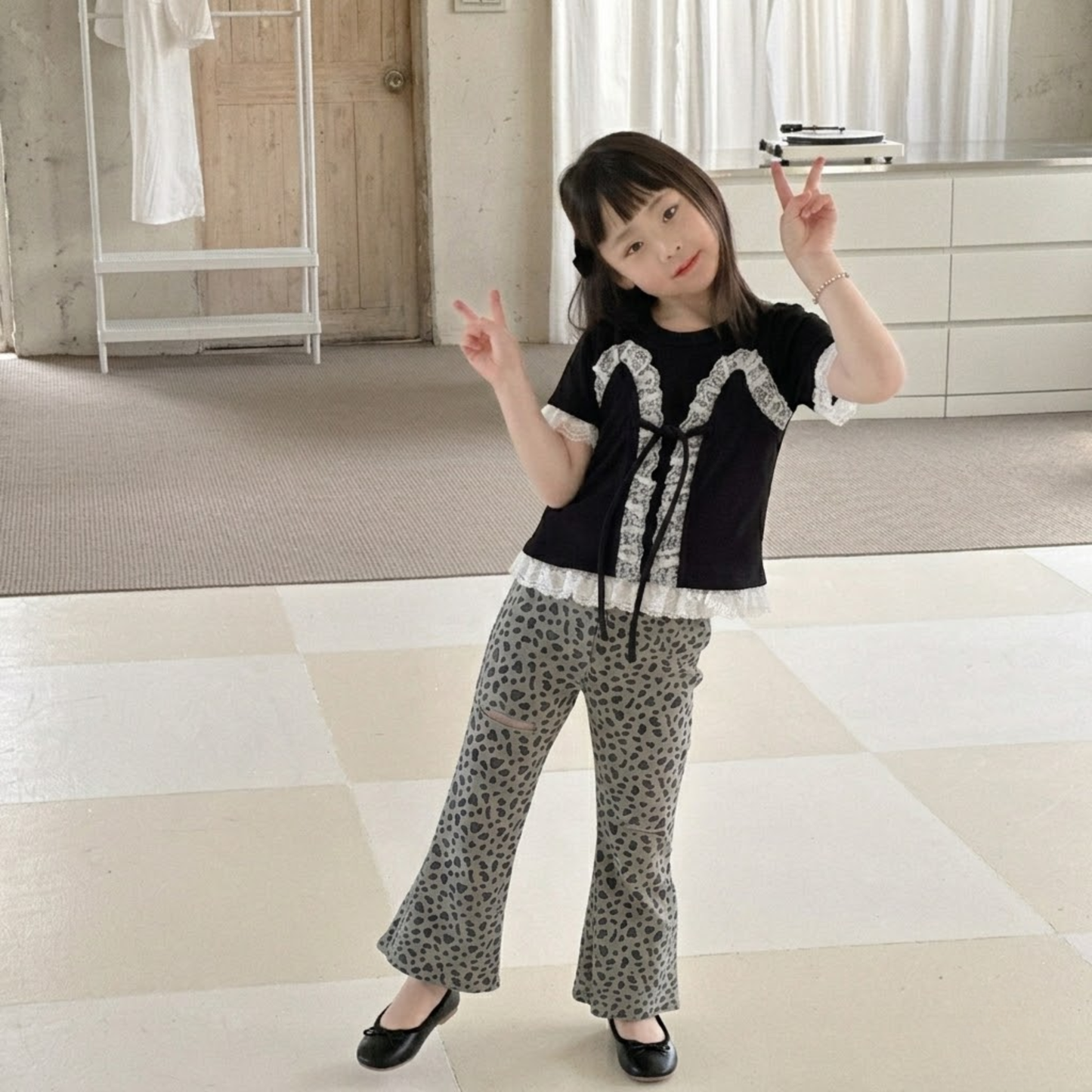 ビスチェ風 レースフリル ドッキングトップス・Tシャツ wrw1062756