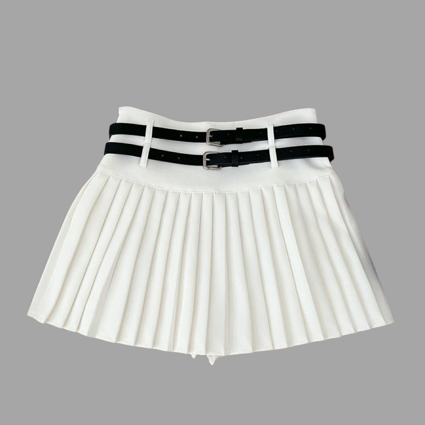 ダブルベルトプリーツスカート wrw25aw050