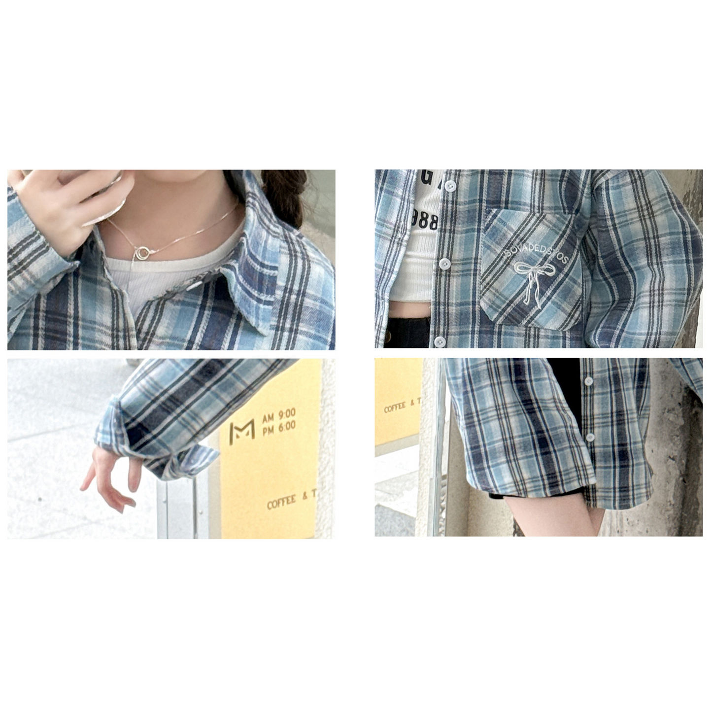 【メール便OK】 今季トレンド長袖チェックシャツ wrw25aw058