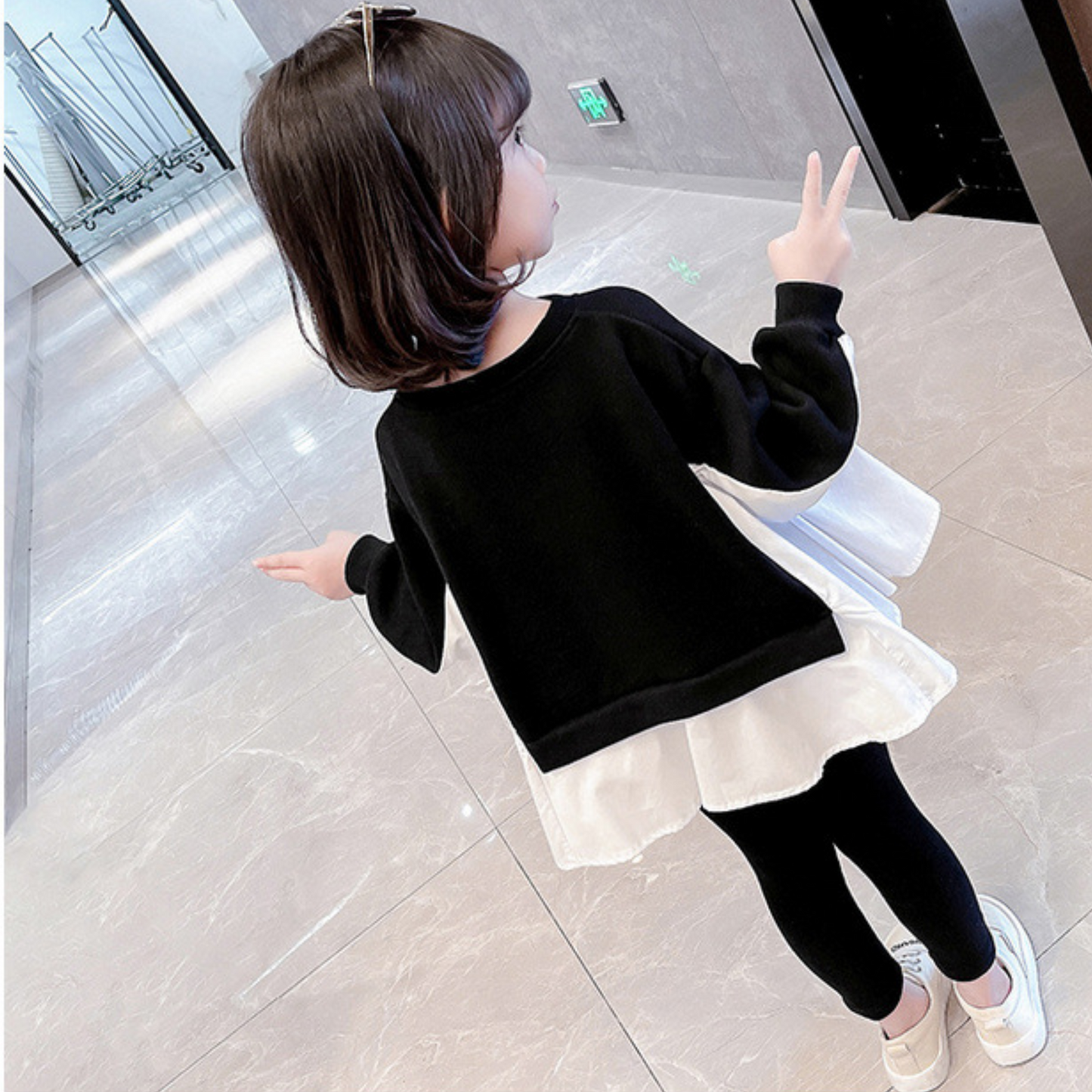 【メール便OK】レイヤード見えロンT wrw24aw378