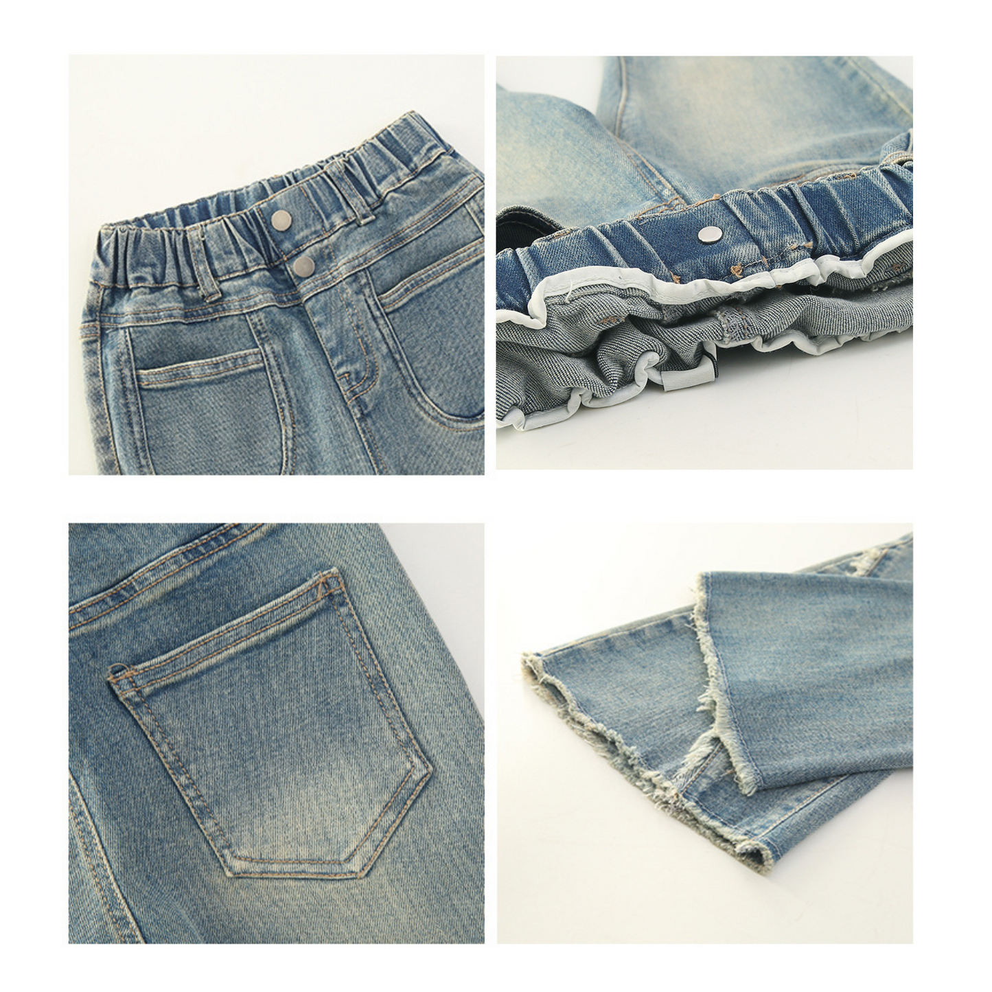 フロント&バックポケット付きフレアデニムパンツ wrw25aw096