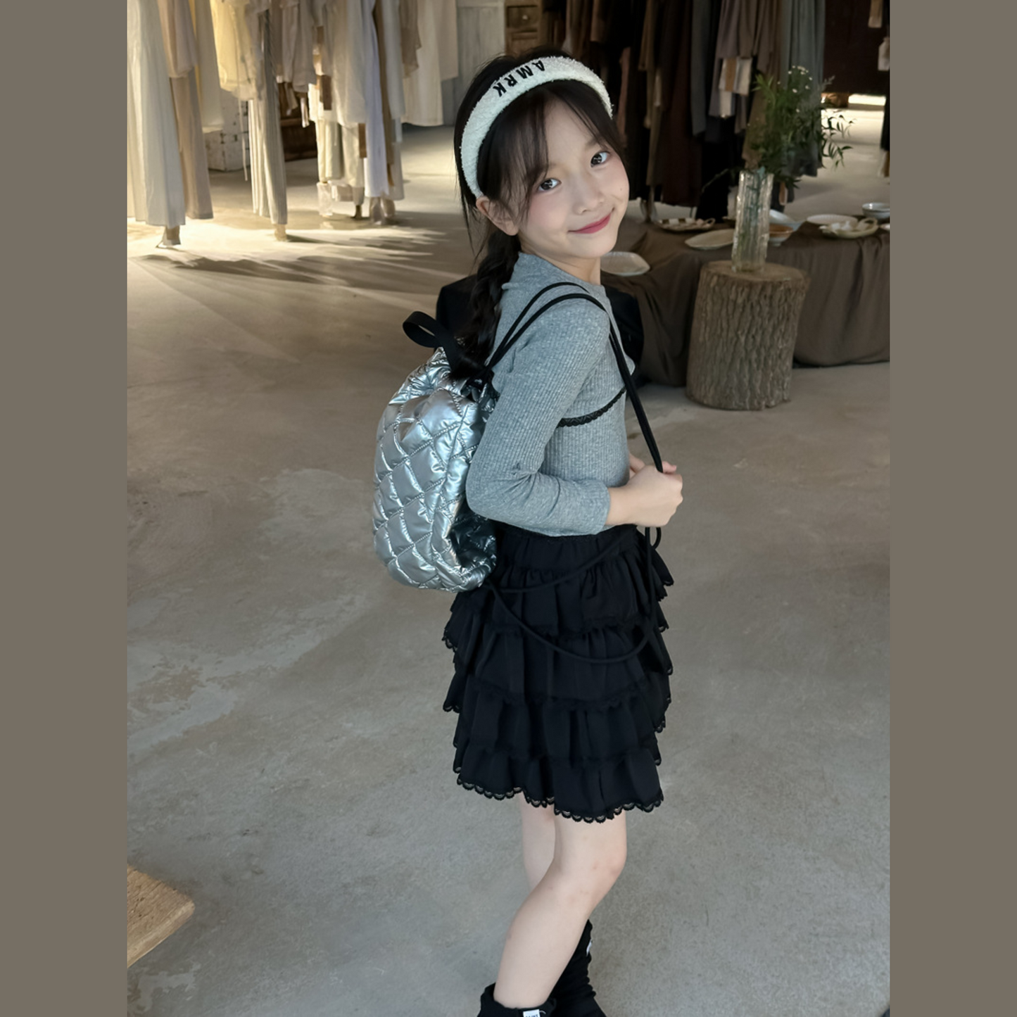 【メール便OK】リボンxレースロンT wrw25aw078