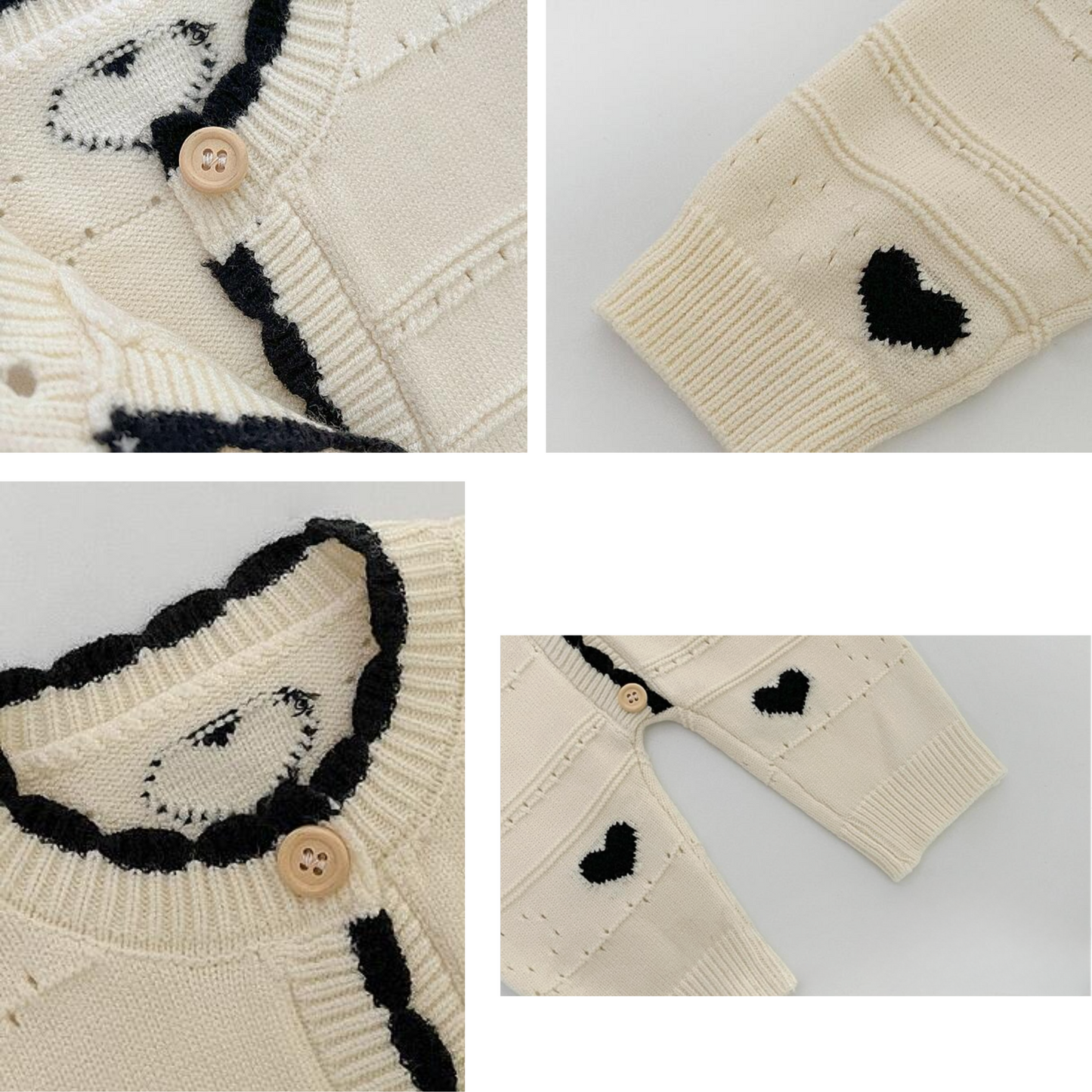 ハート柄長袖ロンパース  wrw25aw130