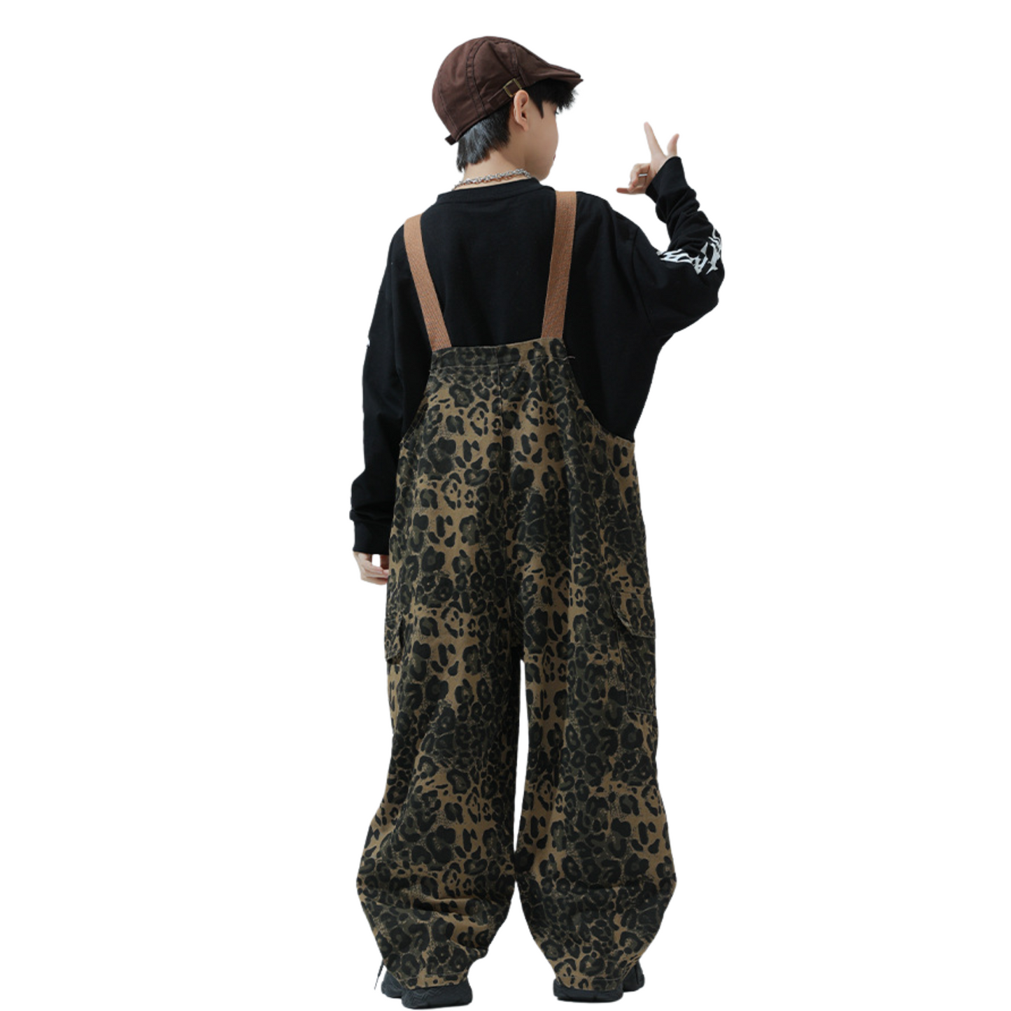 レオパード柄サロペット wrw25aw105