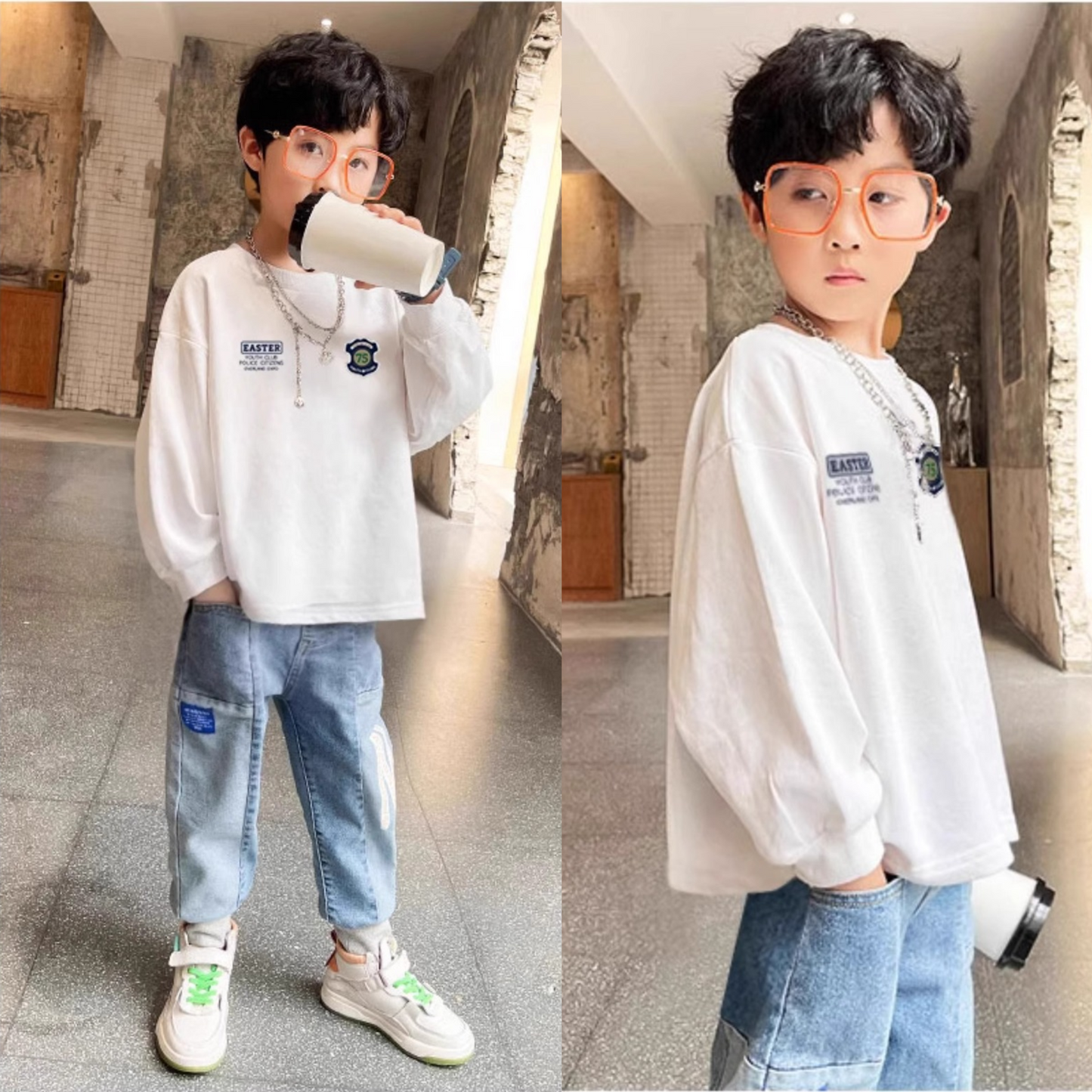 【メール便OK】バックロゴストリートロンT   wrw25sp188