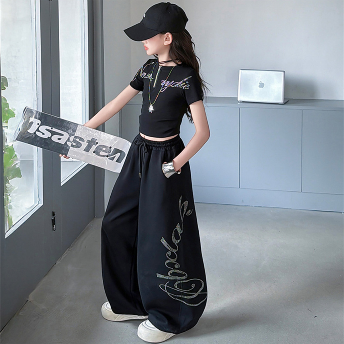 【メール便OK】Y2K キラキラロゴ ハーフジップ タイト Tシャツ wrw10621036