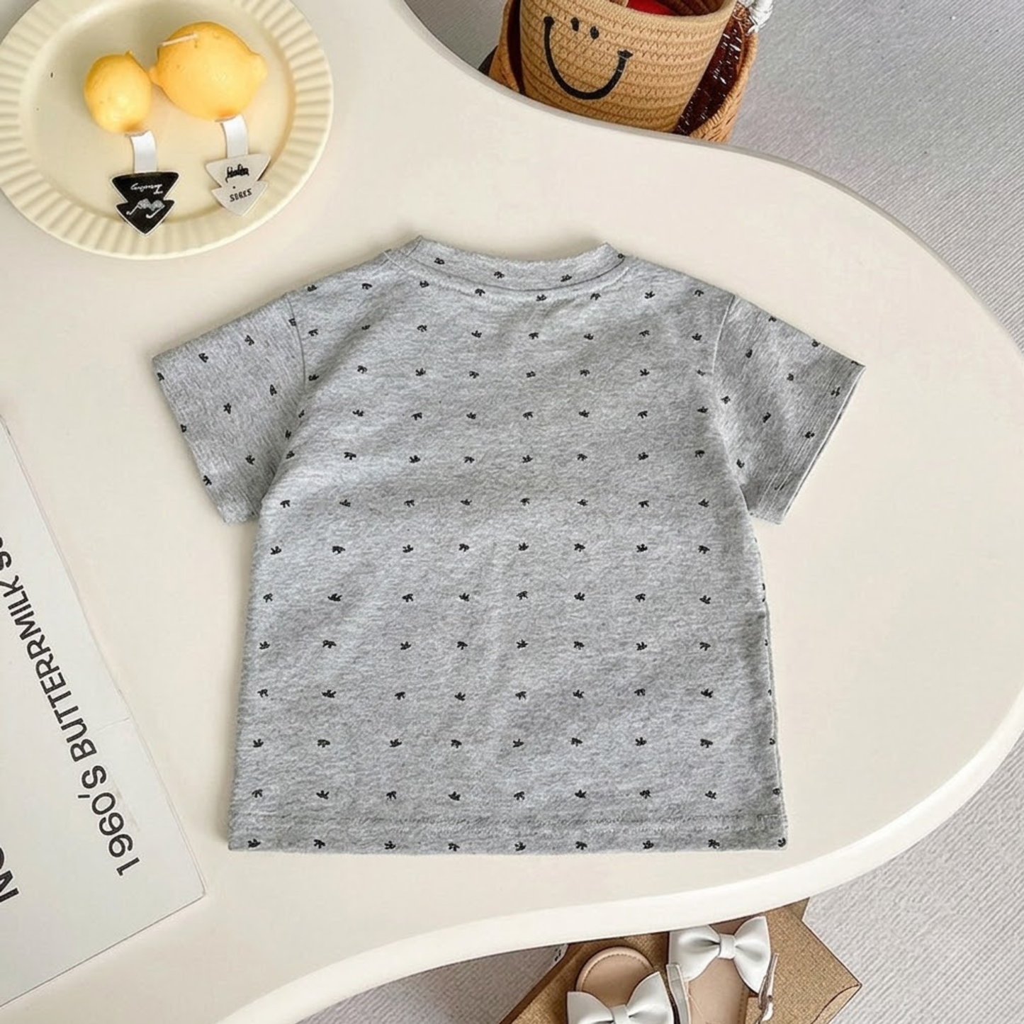 パール付きレースリボンモチーフ Tシャツ wrw1062556
