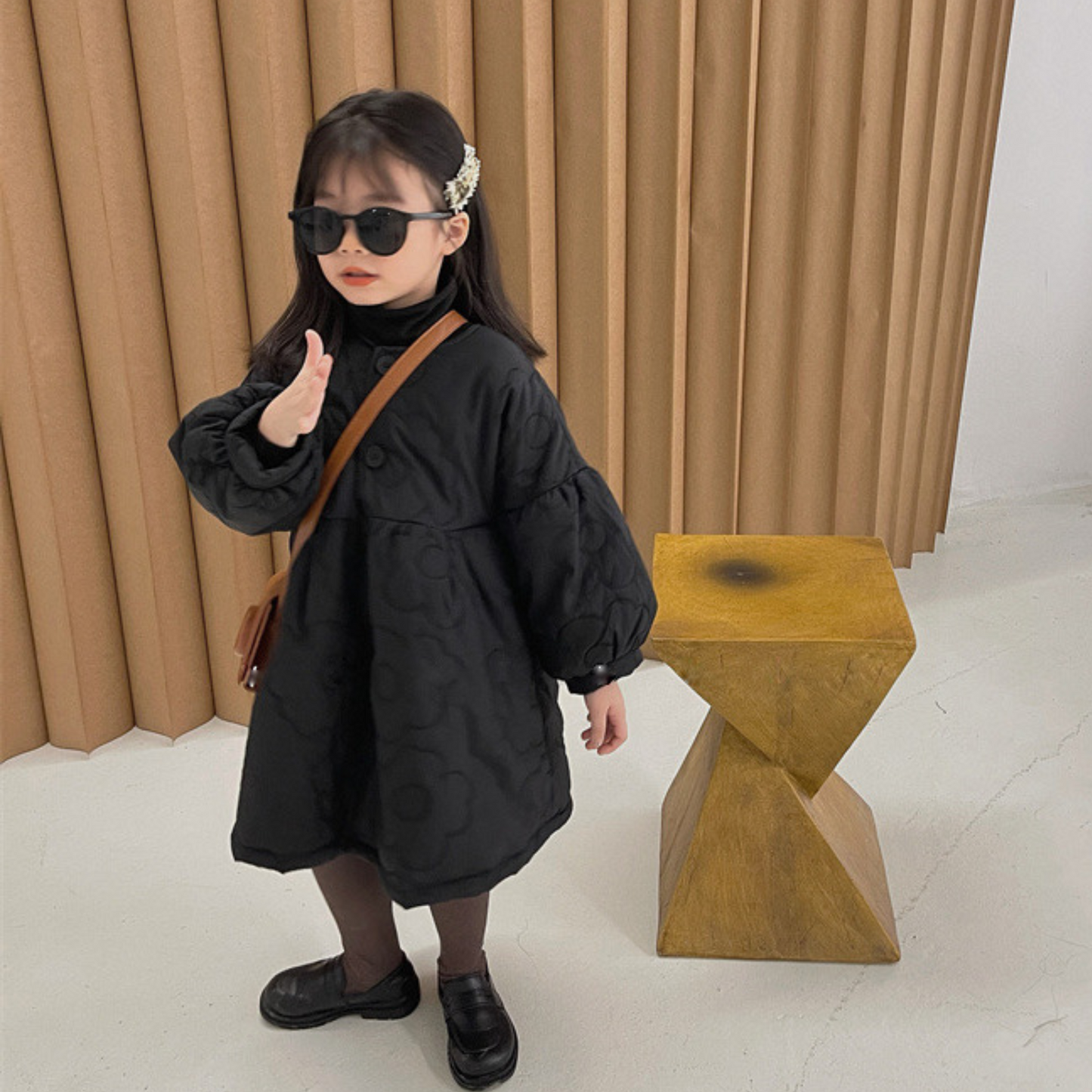 花柄キルティングふわふわワンピース  wrw24aw863