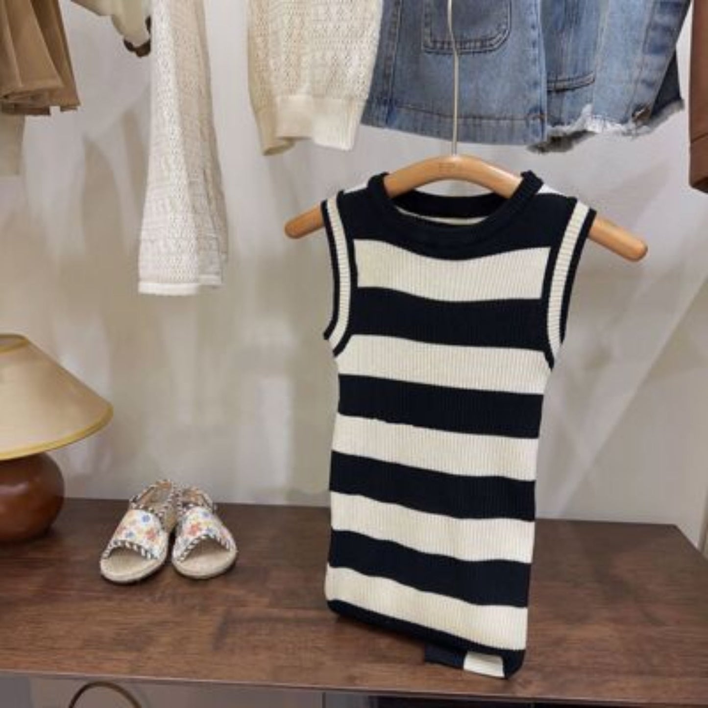 【メール便OK】ニットの氷糸のワンピース wrw25ss168
