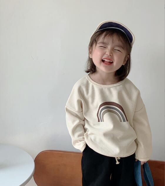 【メール便OK】レインボーワッフルトップス  wrw24aw074