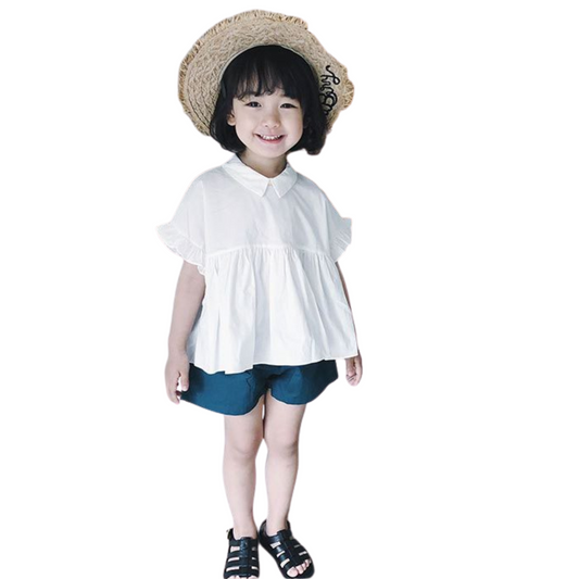 【メール便OK】シャツブラウス ショットパンツセットアップ   wrw25ss247