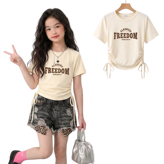 【メール便OK】サイドドロストロゴプリント Tシャツ 　wrw1062986