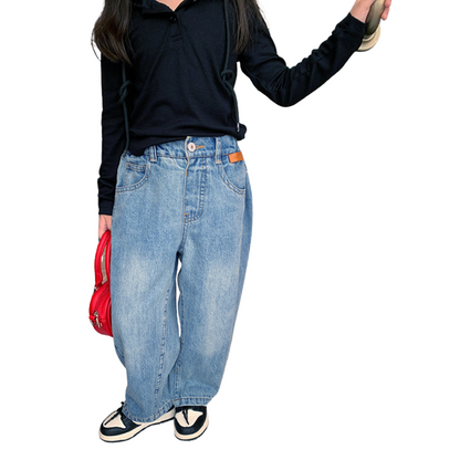 【メール便OK】ハイウエストワイドデニムパンツ　wrw24aw877