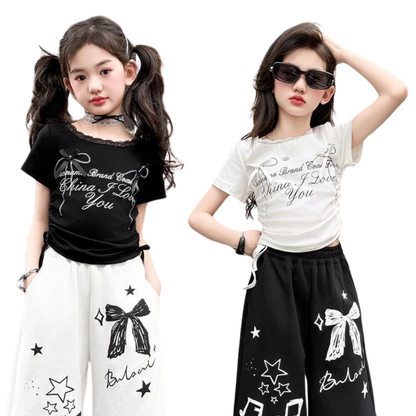 レーストリム リボン シャーリングTシャツ	wrw1062446