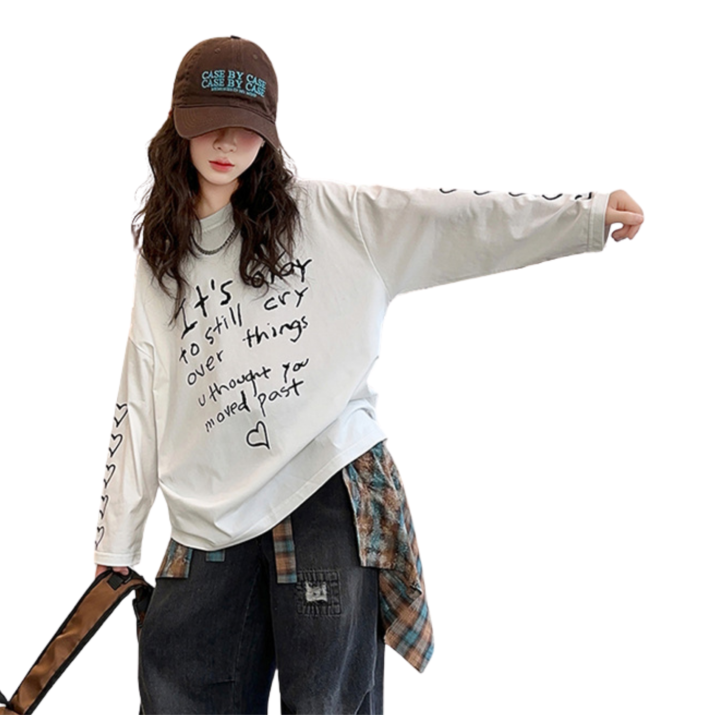 【メール便OK】Y2KゆるグラフィックロンT　wrw25aw054