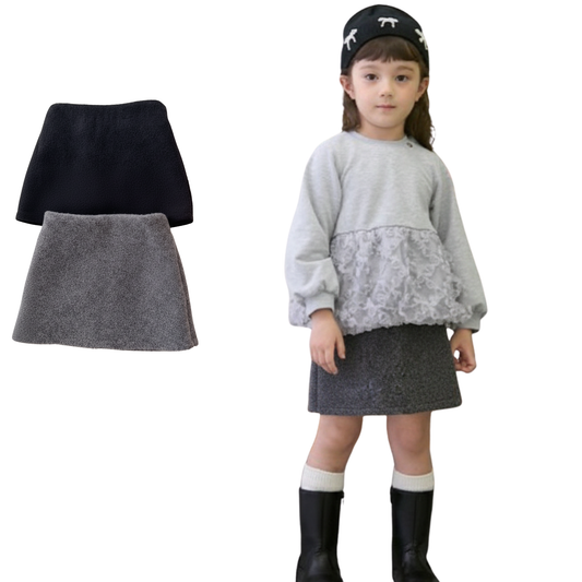 ふわふわショートニットスカート　wrw25aw197