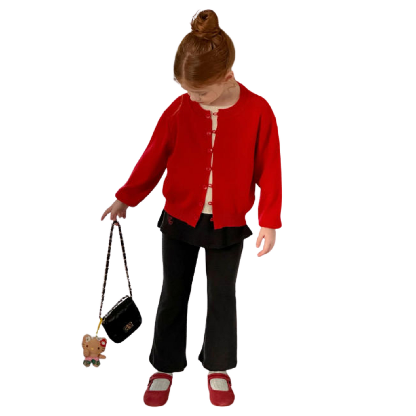 【メール便】カーディガンレイヤード風トップス   wrw25aw129