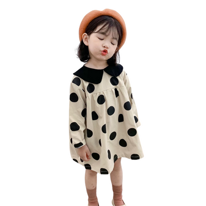 ピーターパン襟x長袖ワンピース　wrw24ss306