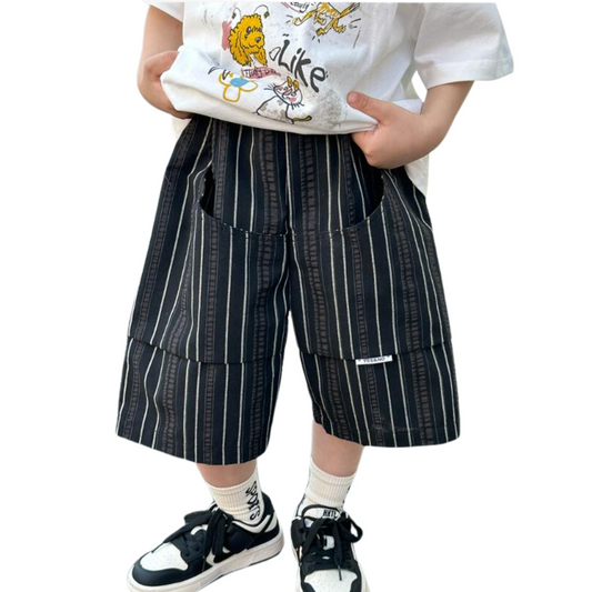 【メール便OK】ストライプハーフパンツ   wrw25ss078