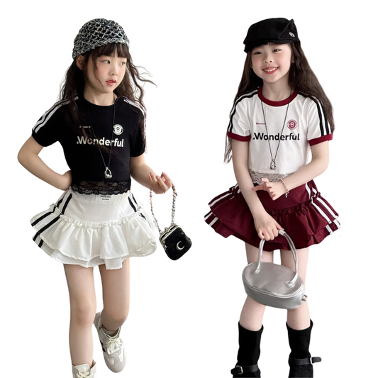 スポーティーガーリー 裾レースロゴＴシャツ	wrw1062506