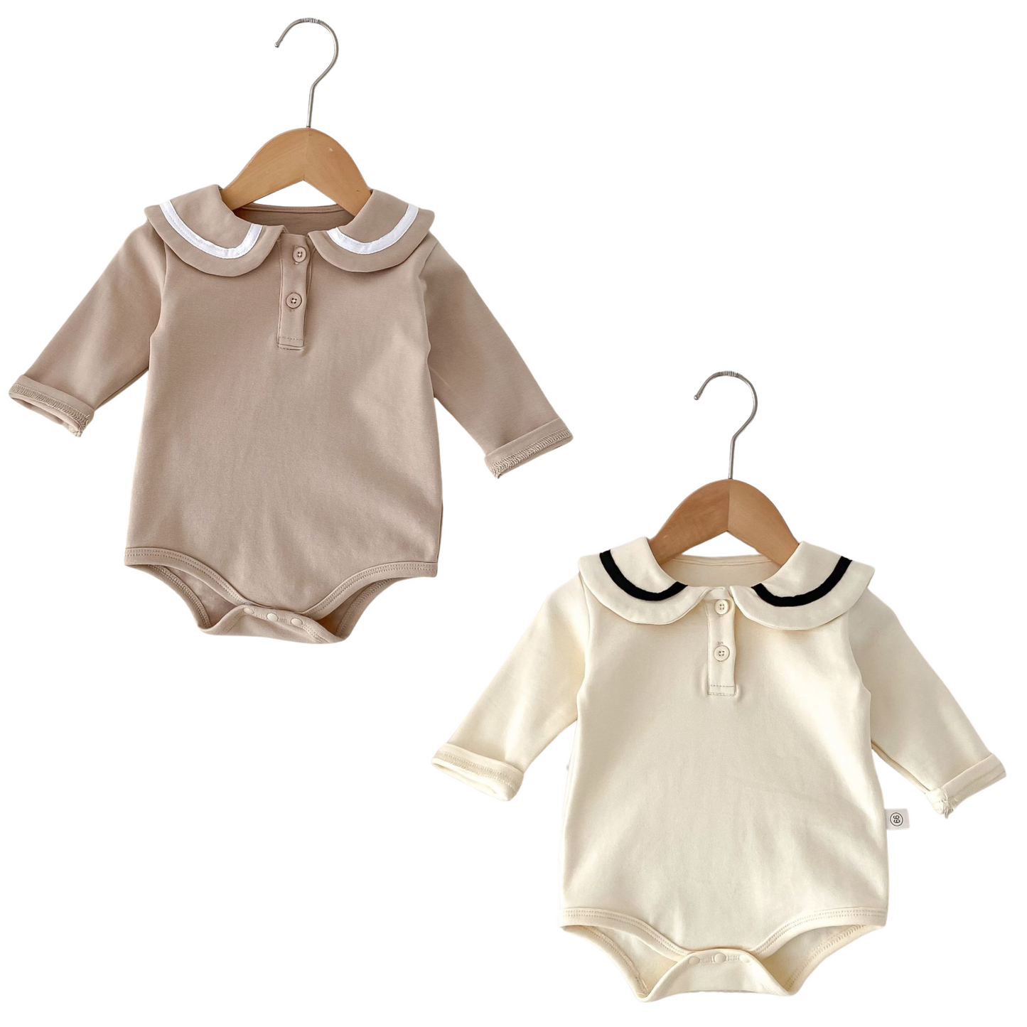 大きめ襟長袖ロンパース wrw25aw090