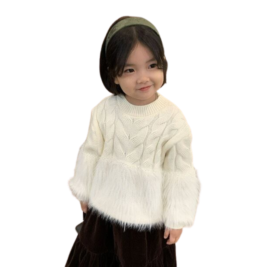 ふわふわニットファーセーター 　wrw24aw971