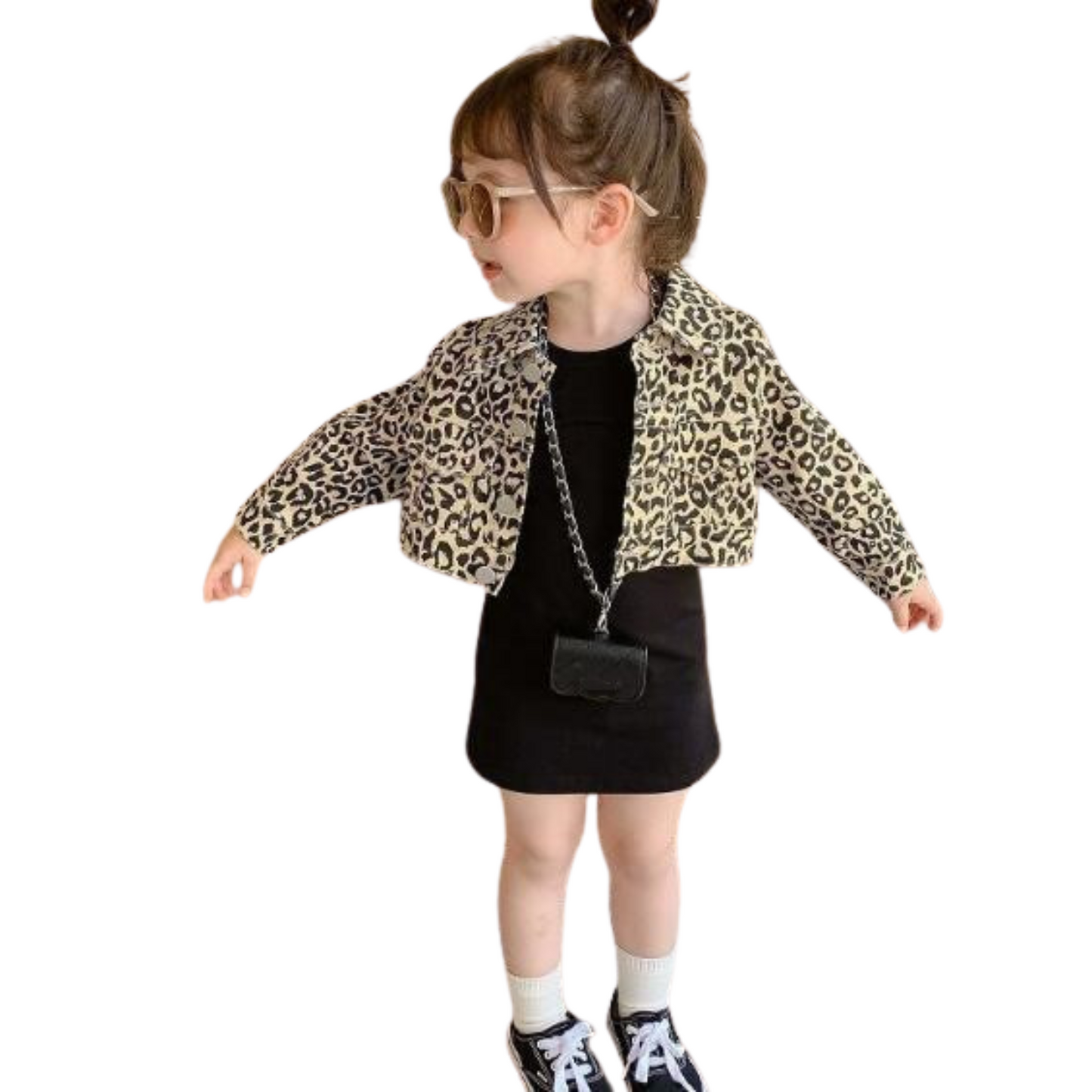 レオパード柄ジャケットxワンピースセットアップ　wrw24aw112