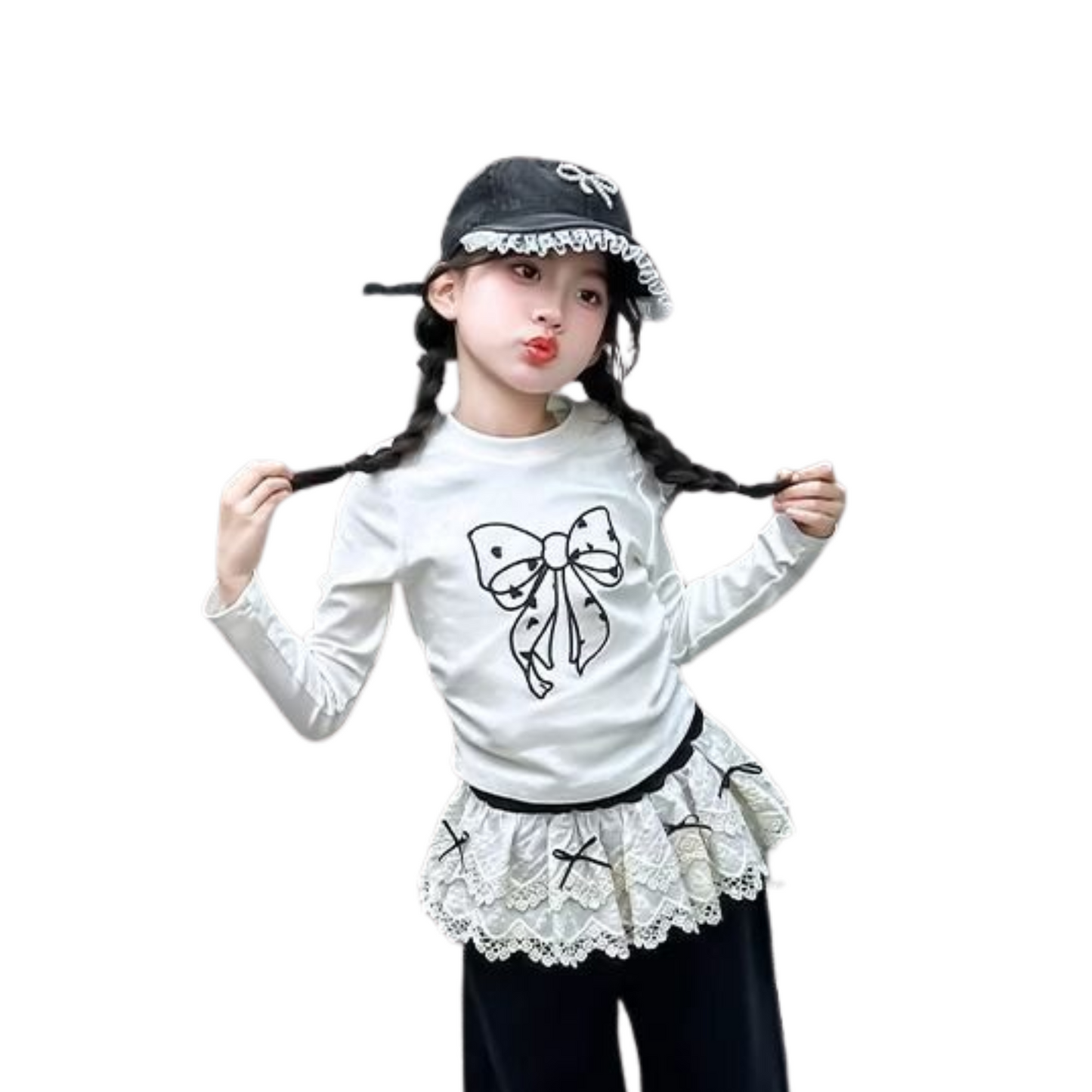 AラインリボンロンT   wrw25sp135