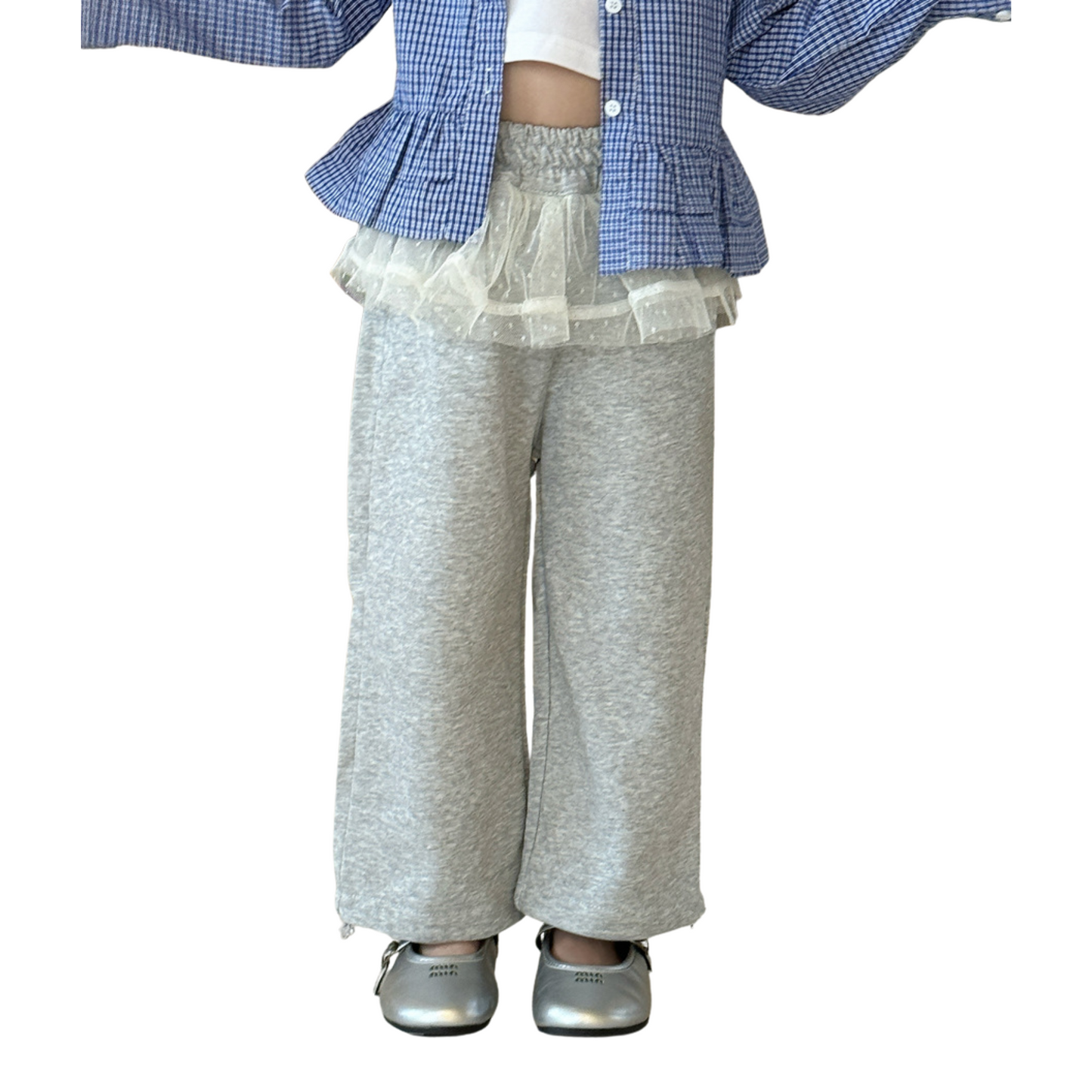 チュール付きスウェットパンツ  wrw25sp128