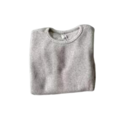【メール便OK】ワッフルクマ柄ロンパース　wrw24ss407