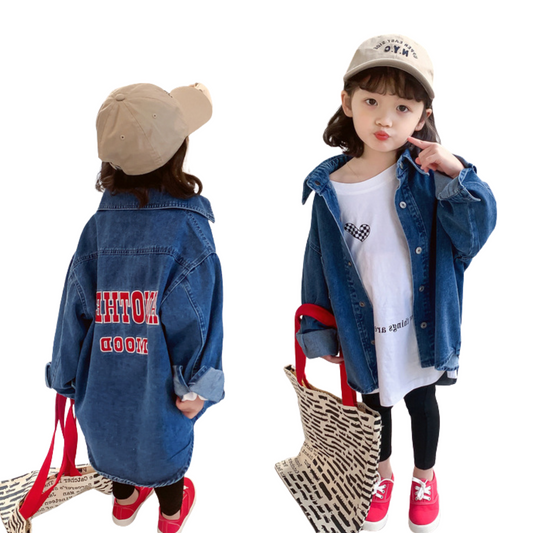 【メール便OK】グラフィックデニムコートシャツ　wrw25aw106