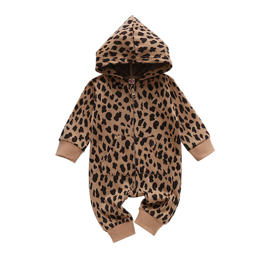 レオパードフード付きロンパース  wrw25sp049