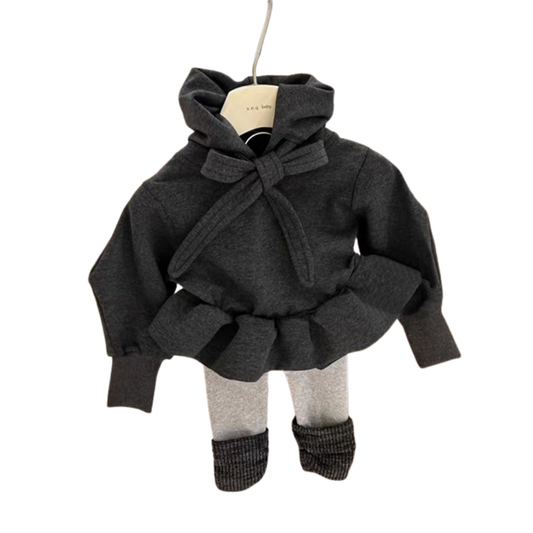 フードxリボンスウェットロンT　wrw25aw217