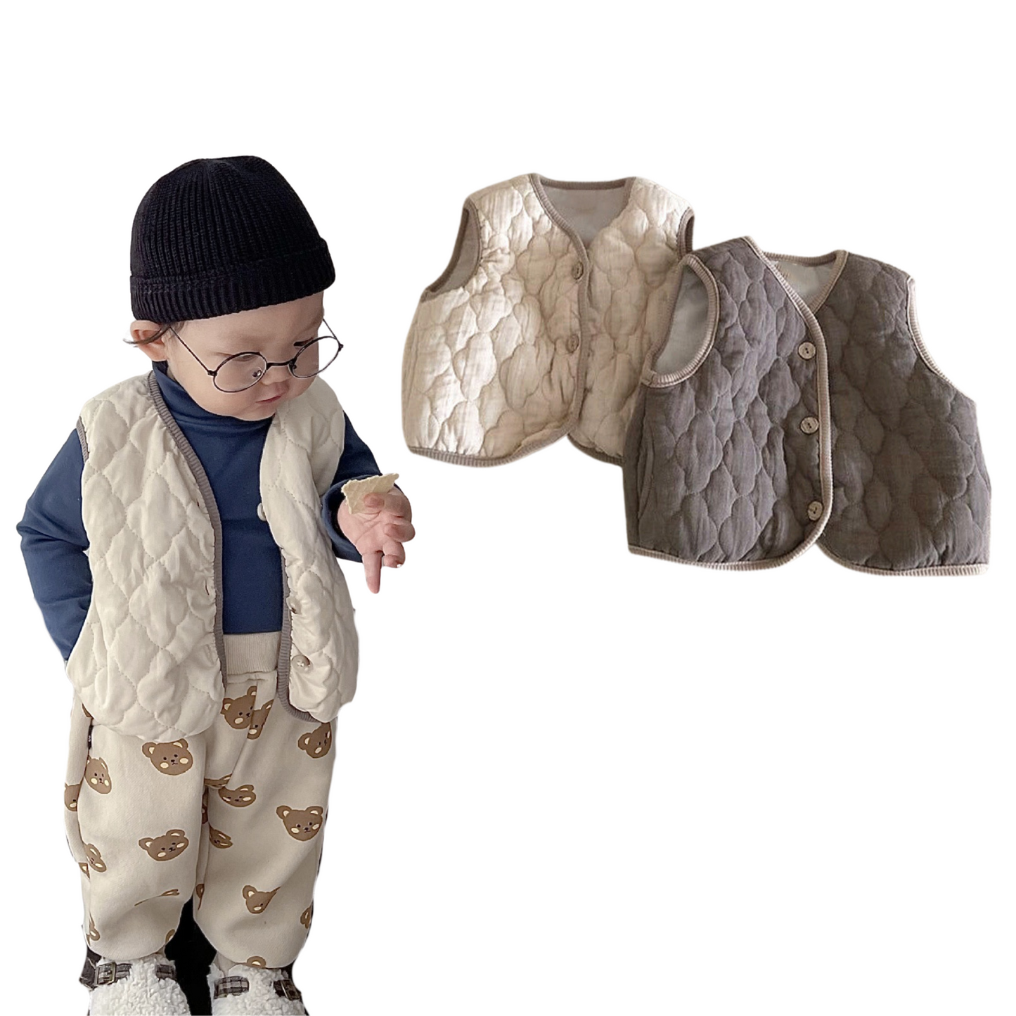 【メール便OK】キルティングベスト wrw24aw125