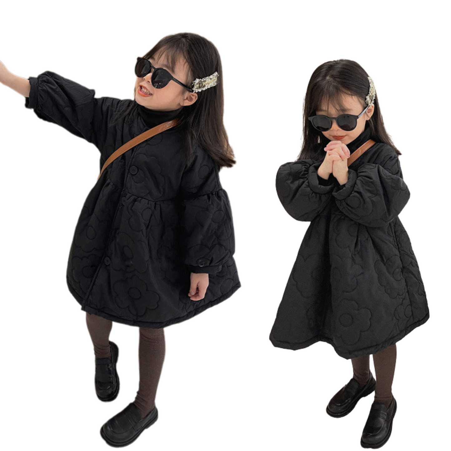 花柄キルティングふわふわワンピース  wrw24aw863