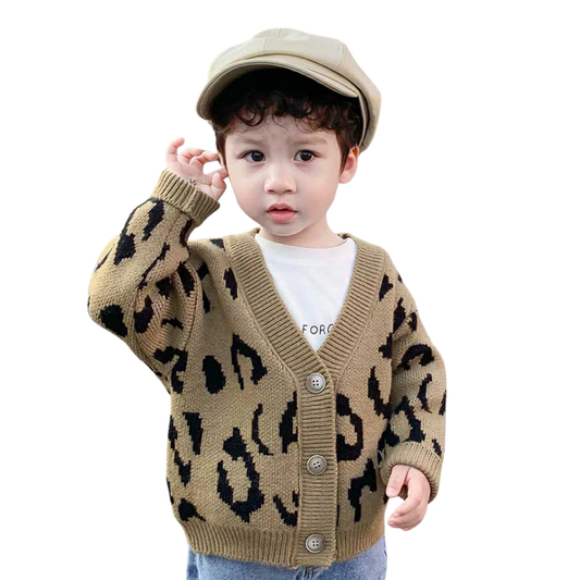 レオパードニットカーディガン 　wrw25aw172