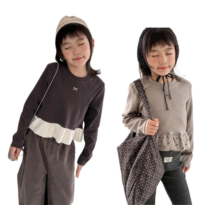 【メール便OK】裾フリルロンT  wrw25aw089