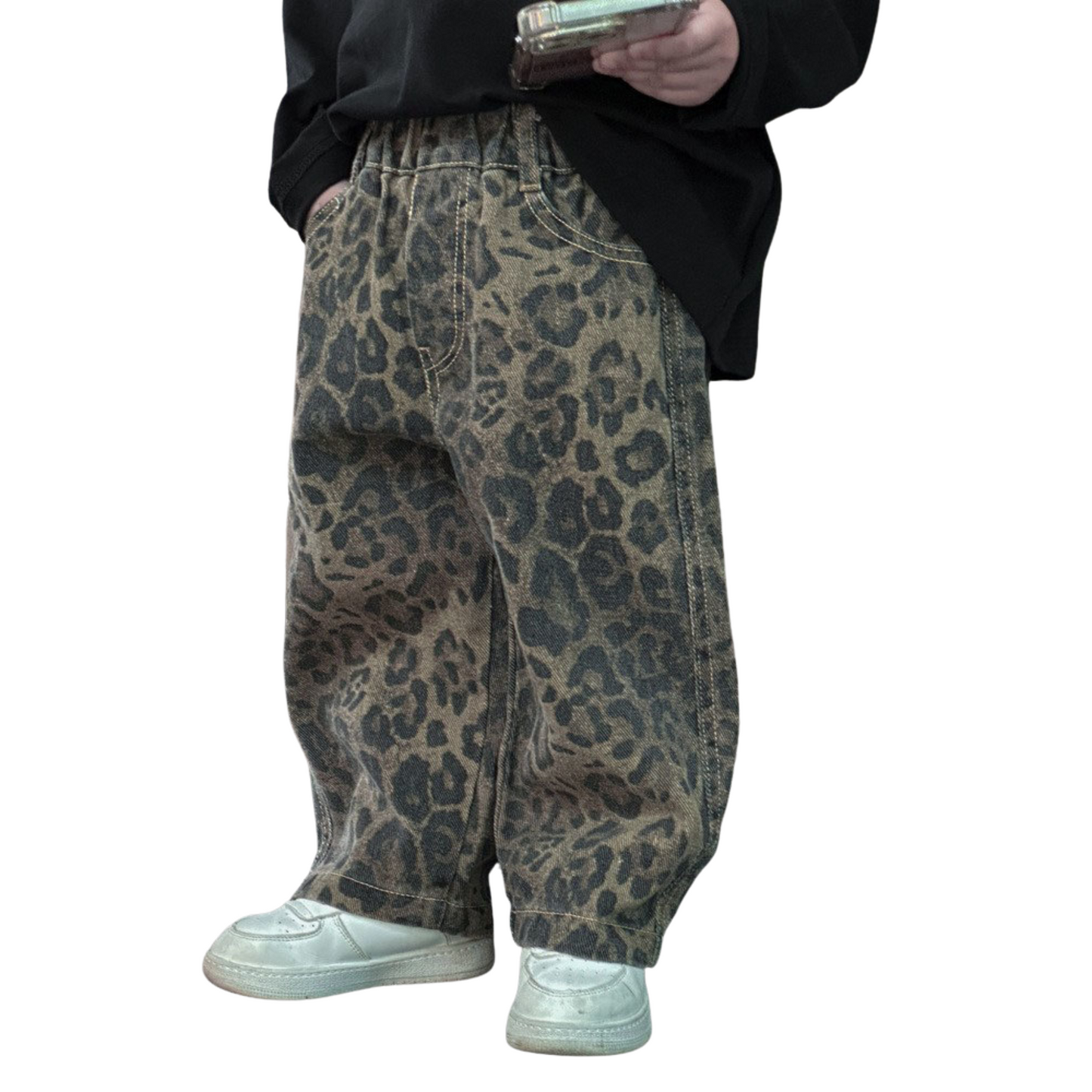 ゴムウエストレオパード柄パンツ  wrw25sp185