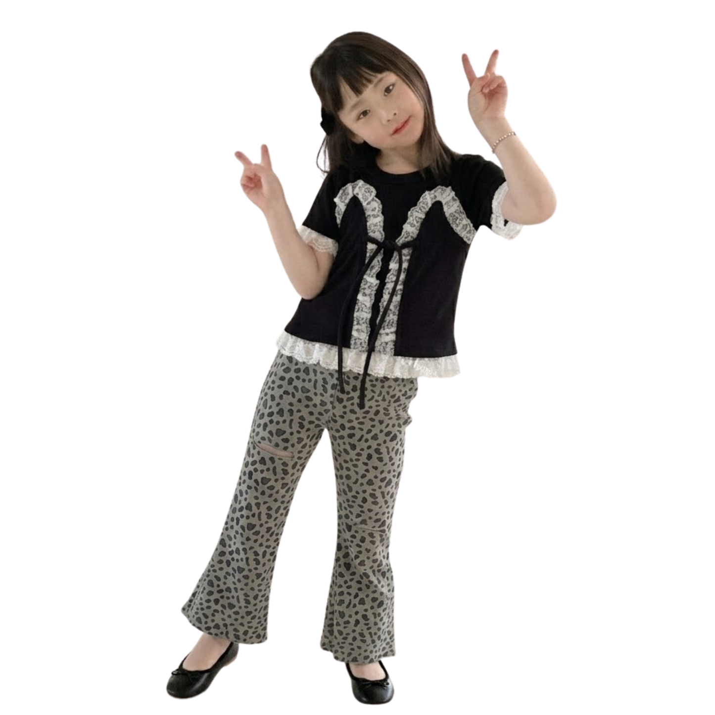 ビスチェ風 レースフリル ドッキングトップス・Tシャツ   wrw1062756
