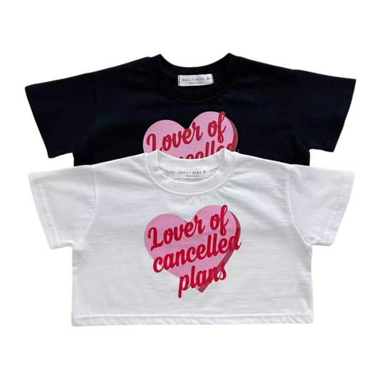 【メール便OK】ハートのグラフィック・クロップドTシャツ  wrw25ss435