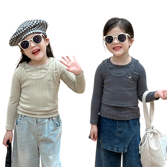 【メール便OK】キャミソールレイヤ風ロンT   wrw25aw075