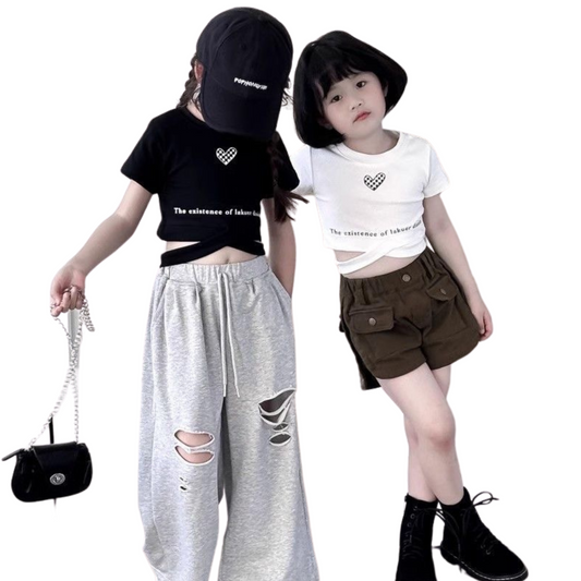 【メール便OK】ハートTシャツ   wrw25ss153