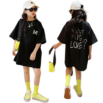 【メール便OK】ロングタイプ レターTシャツワンピース   wrw25ss014