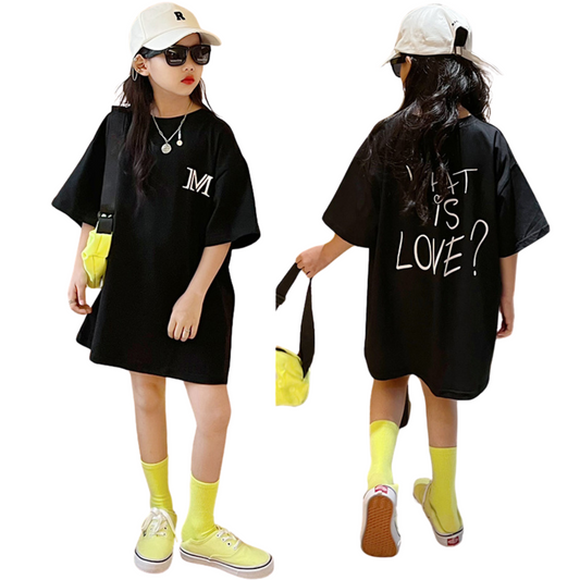 【メール便OK】ロングタイプ レターTシャツワンピース   wrw25ss014