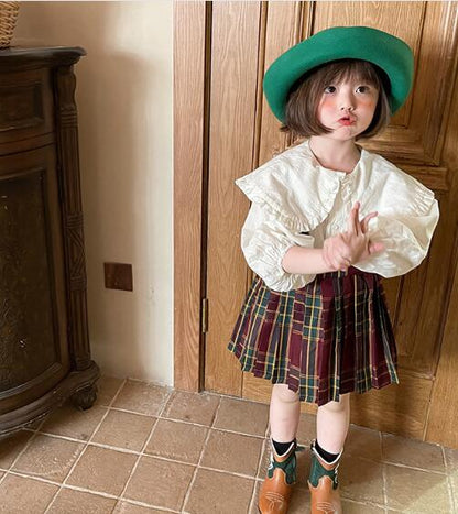 【メール便OK】大きな襟付きふんわりブラウス 　wrw25sp098