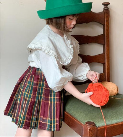 【メール便OK】大きな襟付きふんわりブラウス 　wrw25sp098