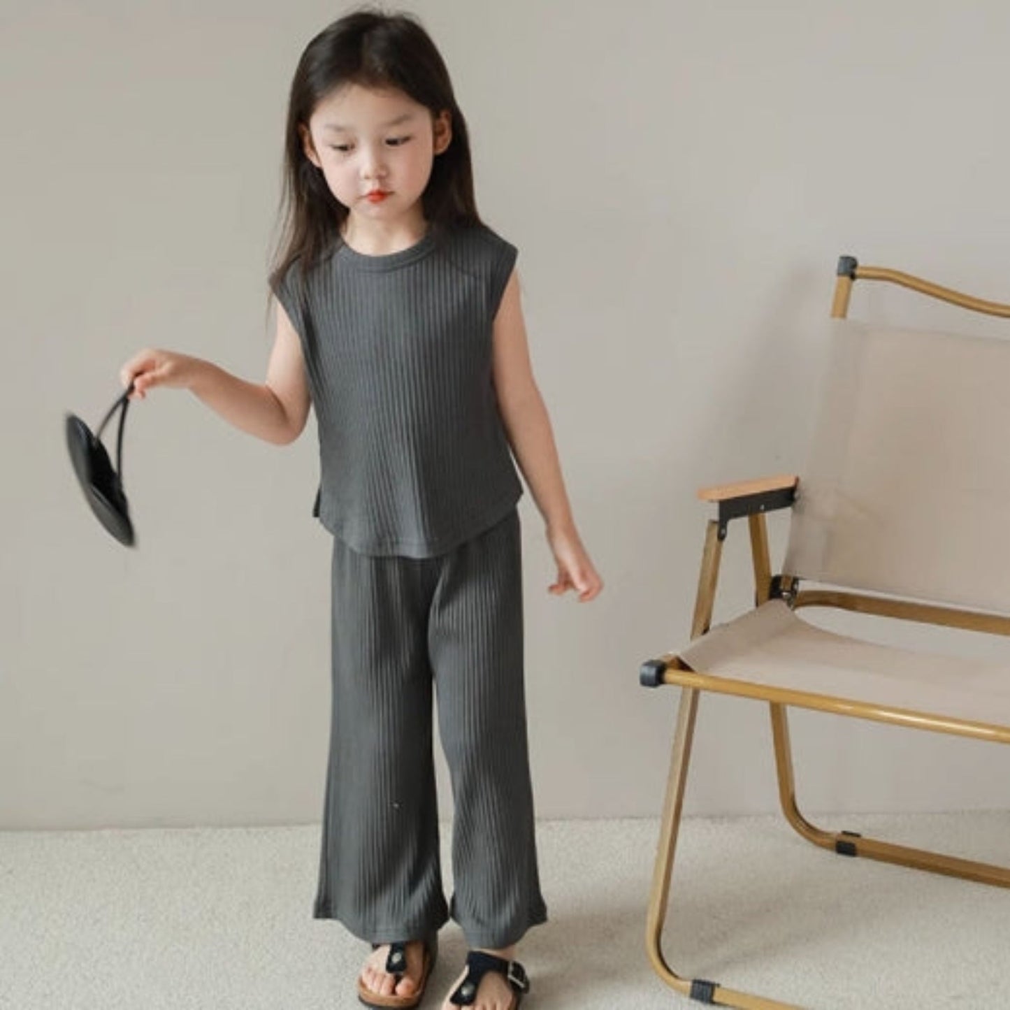 【メール便OK】タンクトップとロングパンツセットアップ   wrw24ss443